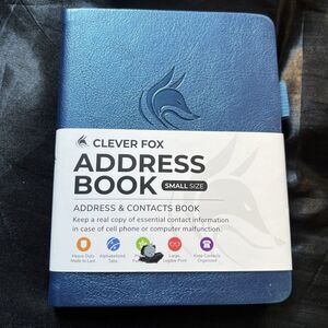 Address Book Clever Fox (Small Size) Blue